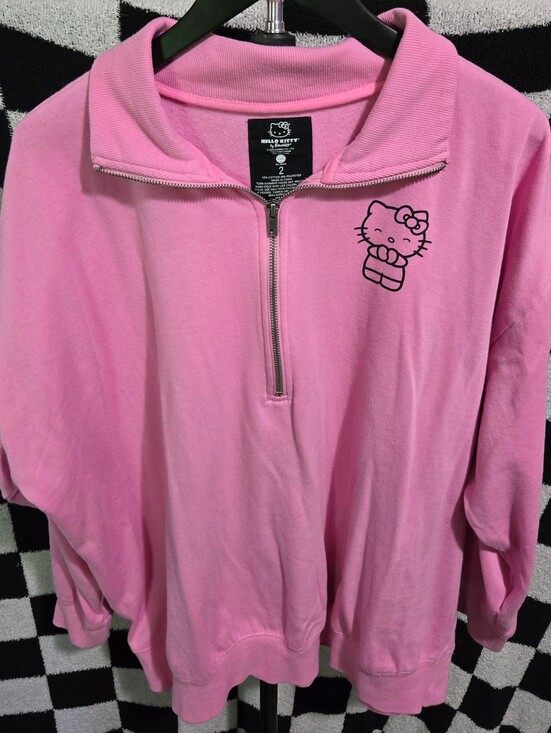 Hello Kitty Tops - NWOT Hello kitty half zip pullover size 2